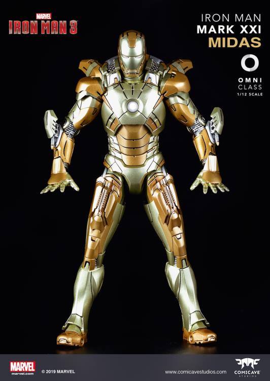 Iron Man 3 Die-Cast Iron Man Mark XXI Midas 1/12 Scale Figure Gallery Image 6