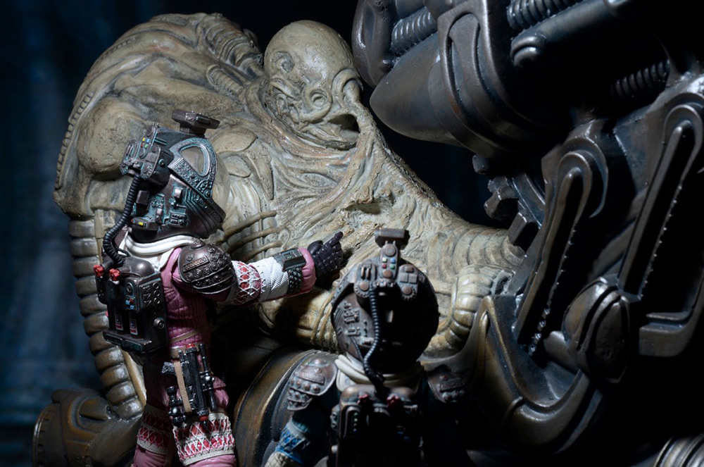 Alien Foam Replica Fossilized Space Jockey