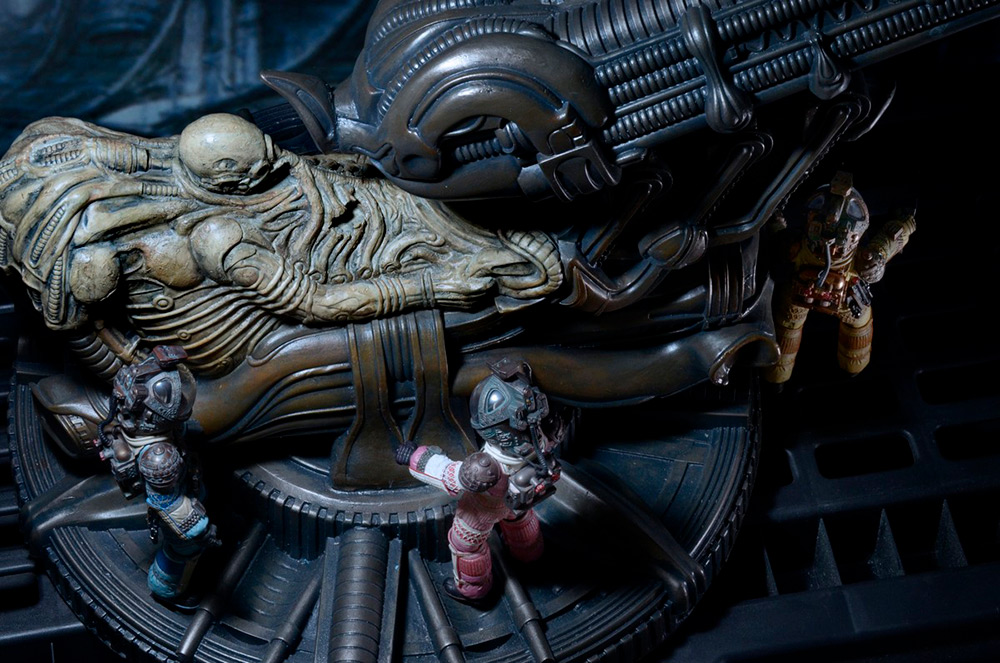 Alien Foam Replica Fossilized Space Jockey