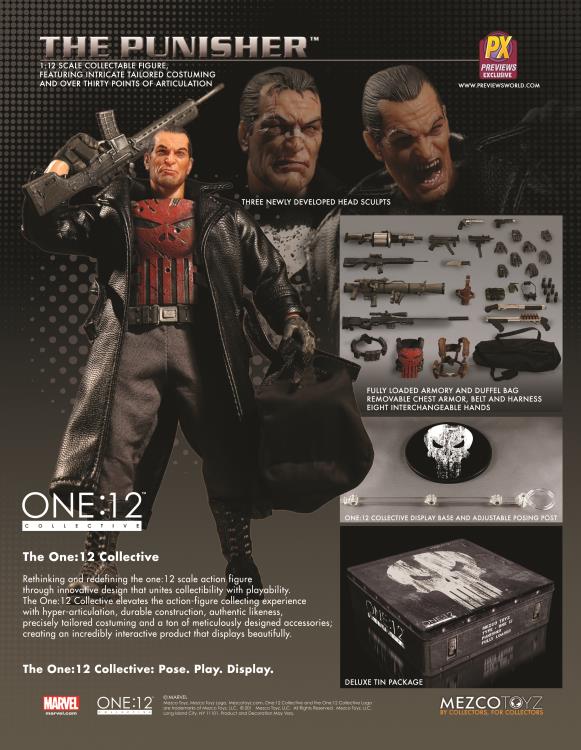 Marvel One:12 Collective Deluxe Punisher PX Previews Exclusive