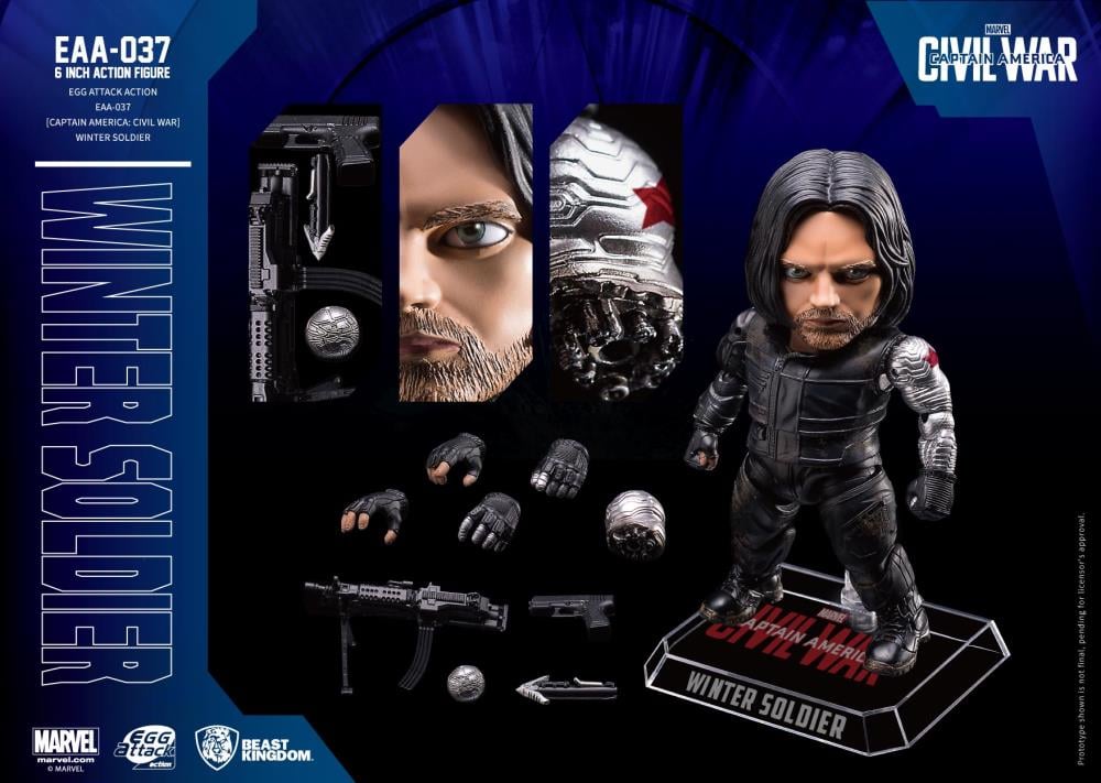 Captain America: Civil War Egg Attack Action EAA-037 Winter Soldier