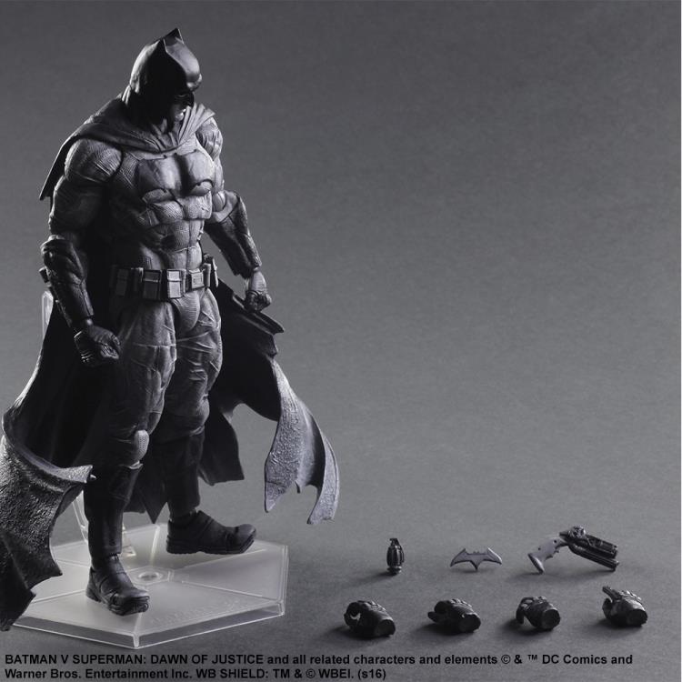 Batman v Superman Play Arts Kai Batman (Black & White) SDCC 2016 Exclusive Gallery Image 2