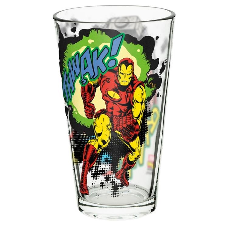 Marvel 16 oz Pint Glasses - Marvel Comics Avengers (Set of 4) - USA ONLY Gallery Image 6