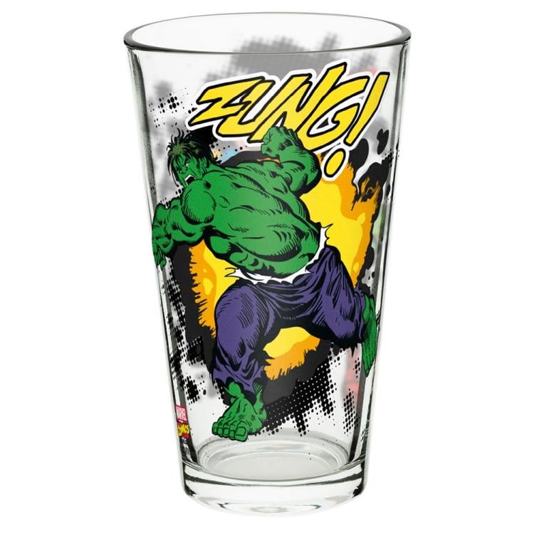 Marvel 16 oz Pint Glasses - Marvel Comics Avengers (Set of 4) - USA ONLY Gallery Image 4