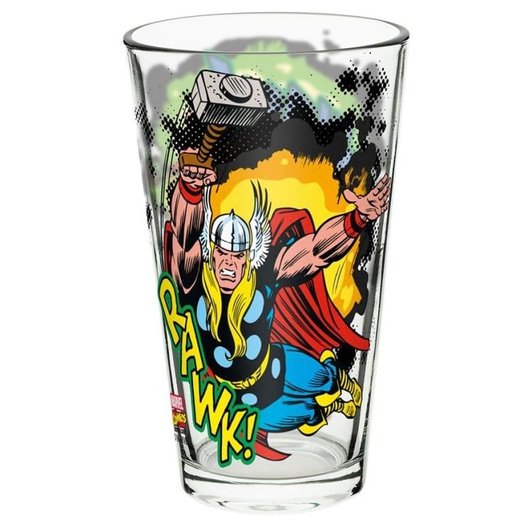 Marvel 16 oz Pint Glasses - Marvel Comics Avengers (Set of 4) - USA ONLY Gallery Image 5