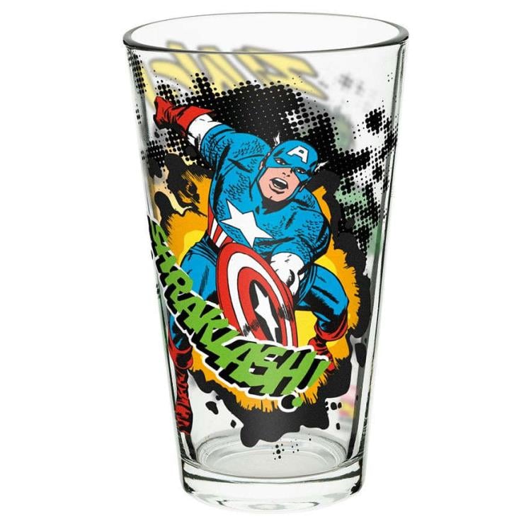 Marvel 16 oz Pint Glasses - Marvel Comics Avengers (Set of 4) - USA ONLY Gallery Image 3