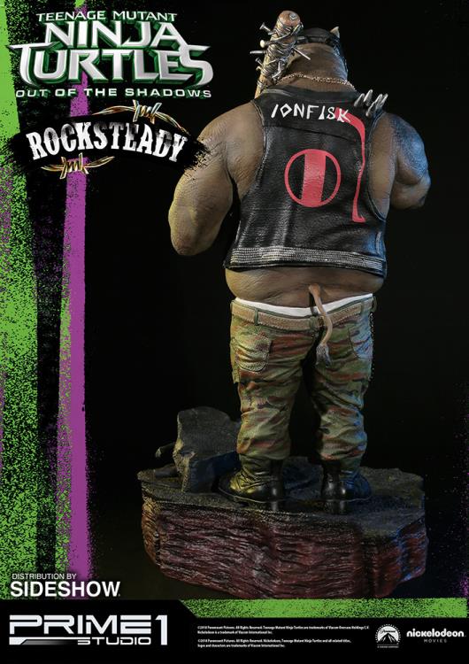 Teenage Mutant Ninja Turtles: Out of the Shadows Premium Masterline Rocksteady Statue Gallery Image 4
