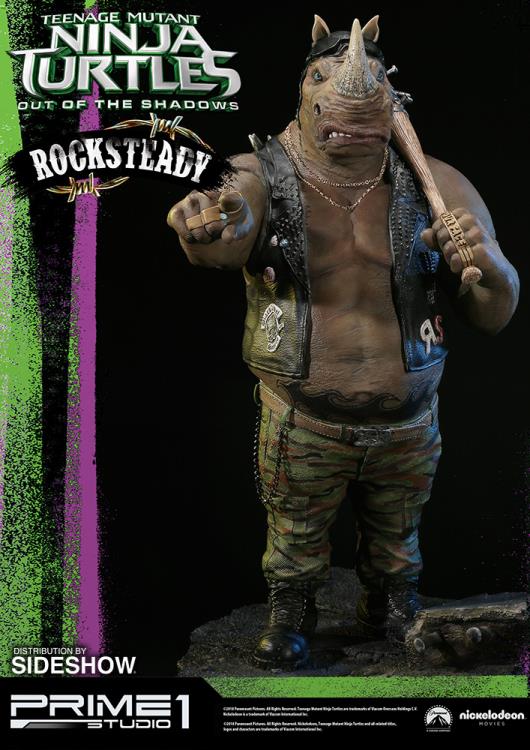 Teenage Mutant Ninja Turtles: Out of the Shadows Premium Masterline Rocksteady Statue Gallery Image 2