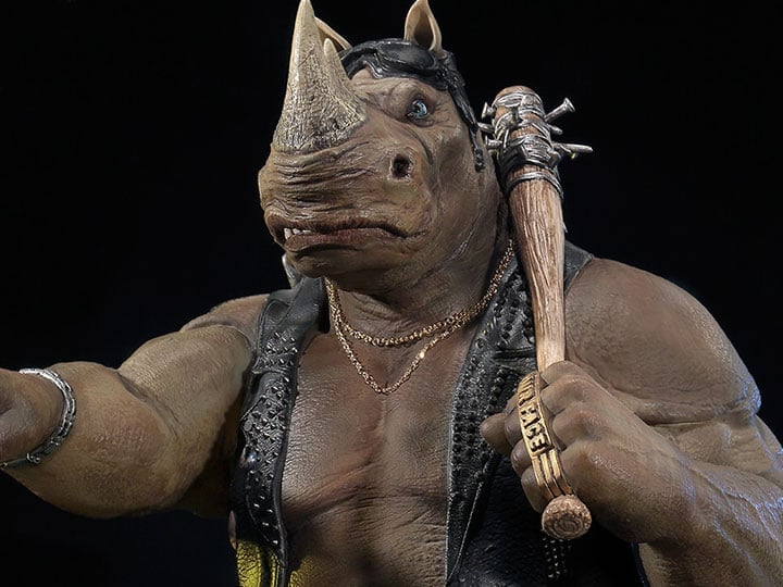 Teenage Mutant Ninja Turtles: Out of the Shadows Premium Masterline Rocksteady Statue Gallery Image 1