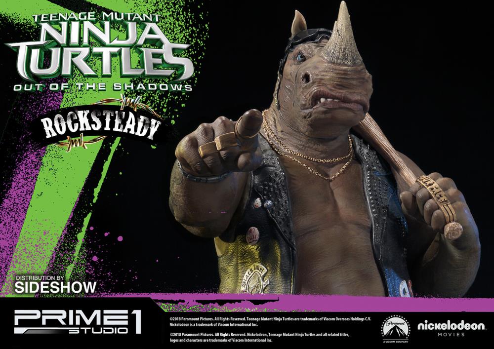Teenage Mutant Ninja Turtles: Out of the Shadows Premium Masterline Rocksteady Statue Gallery Image 10