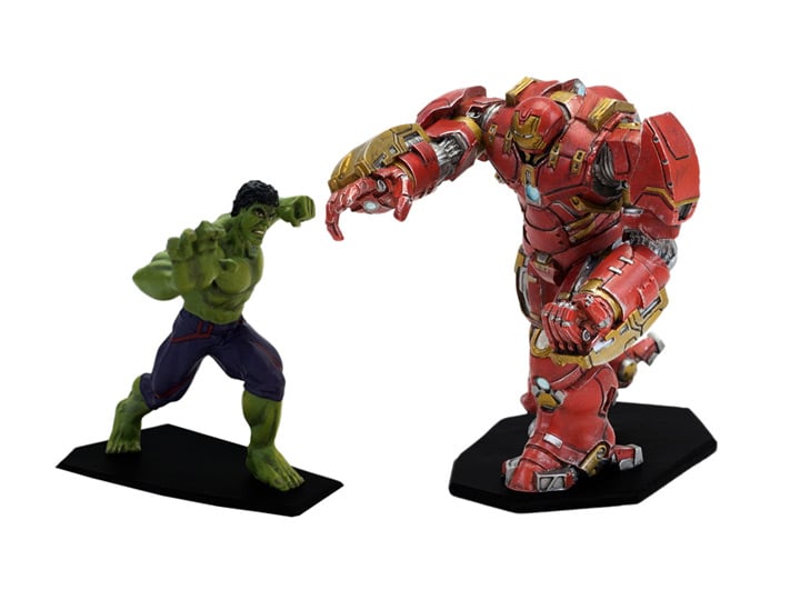 Avengers: Age of Ultron Metal Miniature Figure Hulk Vs. Hulkbuster Gallery Image 1
