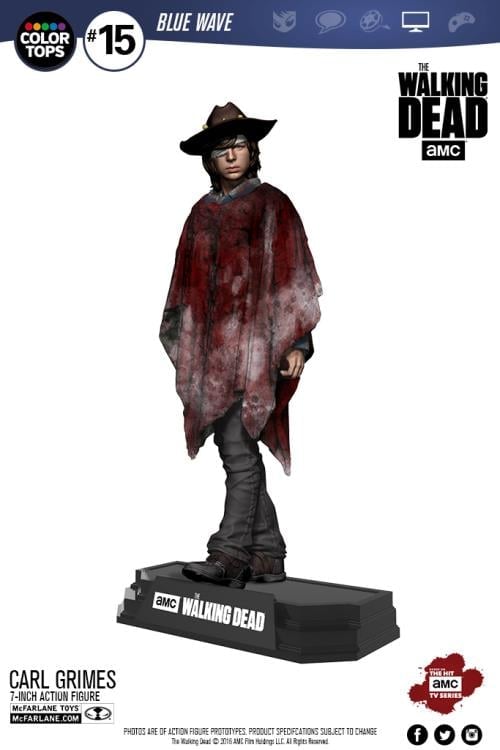 The Walking Dead TV Series Color Tops Collector Edition Red Wave #15 Carl Grimes Gallery Image 3