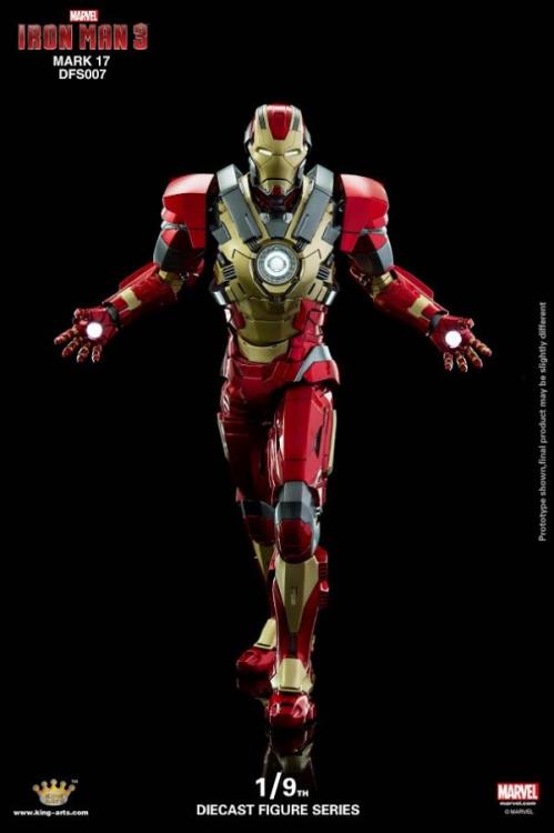 Iron Man 3: 1/9 Scale Iron Man Mark XVII Heartbreaker Armor Figure Gallery Image 3