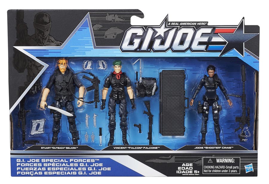 G.I. Joe 50th Anniversary Wave 1 Special Forces Squad Three Pack BBTS Exclusive Gallery Image 2