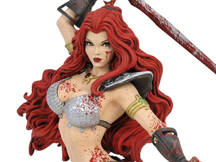 Women of Dynamite Bust - Red Sonja (Arthur Adams) Bloody Limited Edition Gallery Image 1