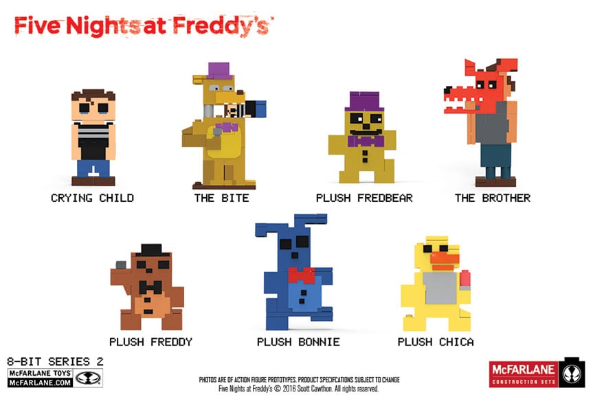 Five Nights At Freddy's 8-Bit Construction Figures Series 2 Random Figure Gallery Image 2