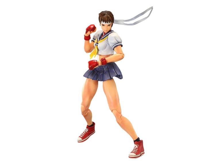Super Street Fighter IV Play Arts Kai Figure - Sakura Gallery Image 1