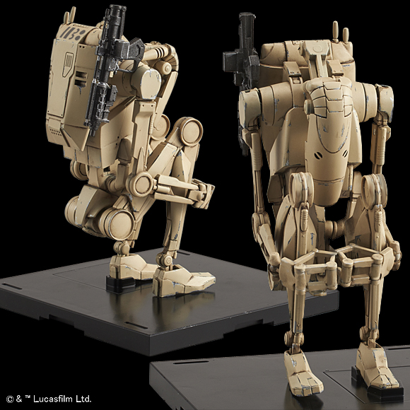 Star Wars Battle Droid & Stap 1/12 Scale Model Kit
