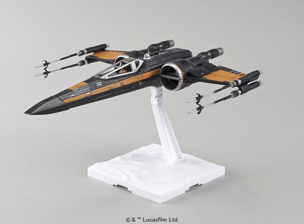Star Wars Poe's X-Wing Fighter 1/72 Scale Model Kit Gallery Image 4