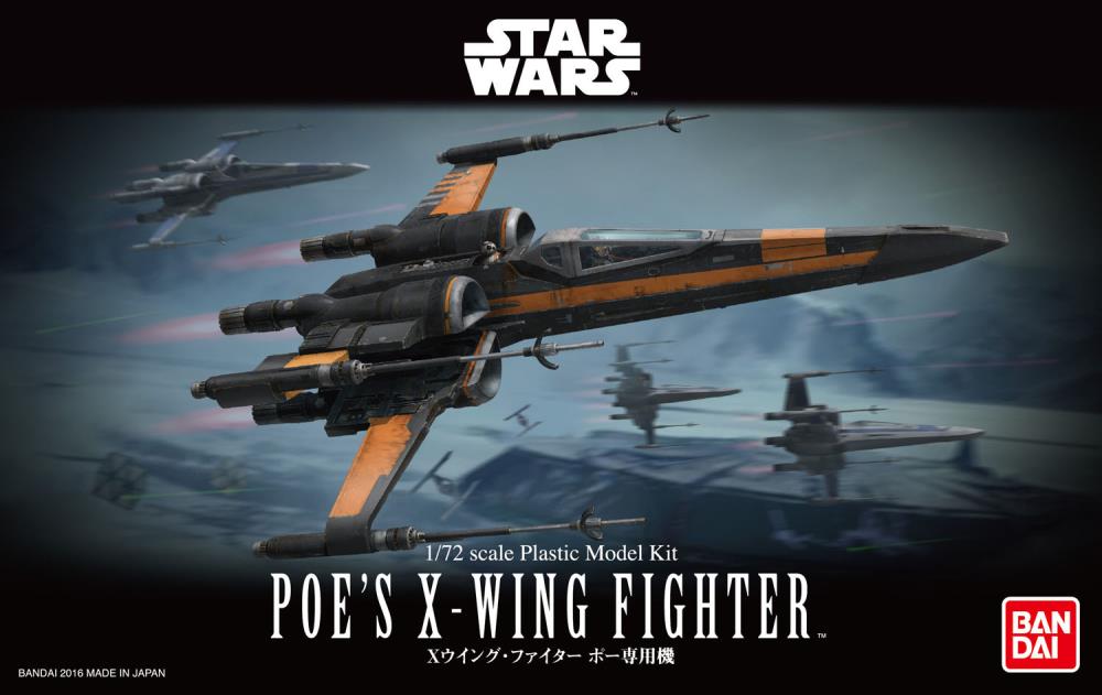 Star Wars Poe's X-Wing Fighter 1/72 Scale Model Kit Gallery Image 13