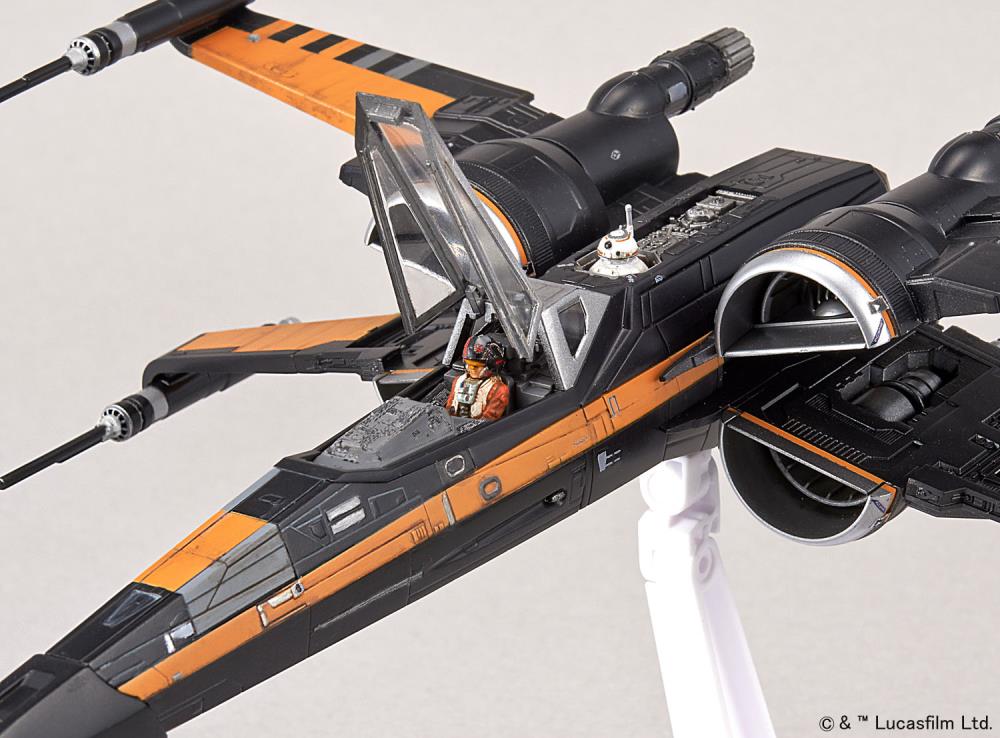 Star Wars Poe's X-Wing Fighter 1/72 Scale Model Kit Gallery Image 11