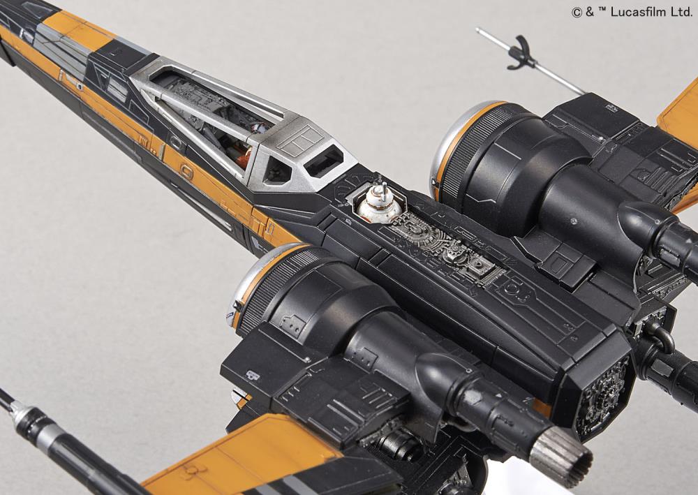 Star Wars Poe's X-Wing Fighter 1/72 Scale Model Kit Gallery Image 12
