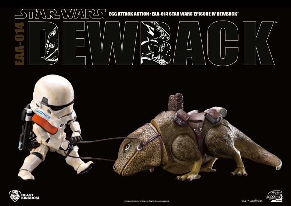 Star Wars: A New Hope Egg Attack Action EAA-014S Dewback With Imperial Sandtrooper Gallery Image 8