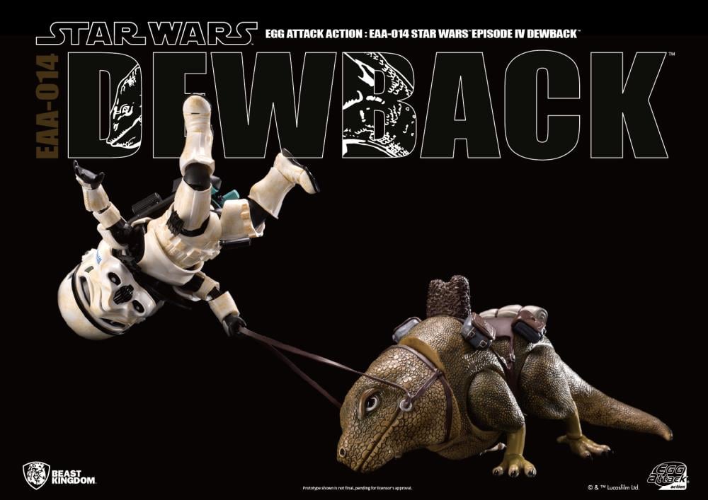 Star Wars: A New Hope Egg Attack Action EAA-014S Dewback With Imperial Sandtrooper Gallery Image 7