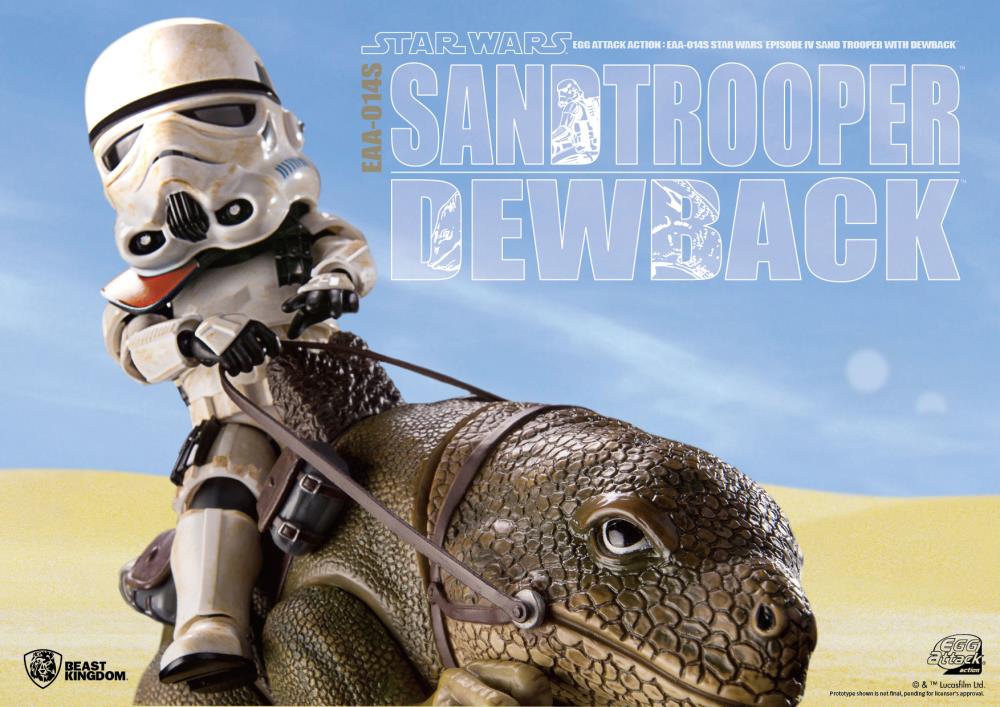 Star Wars: A New Hope Egg Attack Action EAA-014S Dewback With Imperial Sandtrooper Gallery Image 5