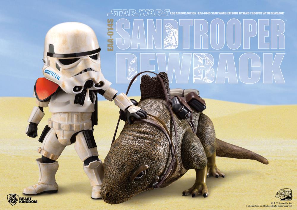 Star Wars: A New Hope Egg Attack Action EAA-014S Dewback With Imperial Sandtrooper Gallery Image 4