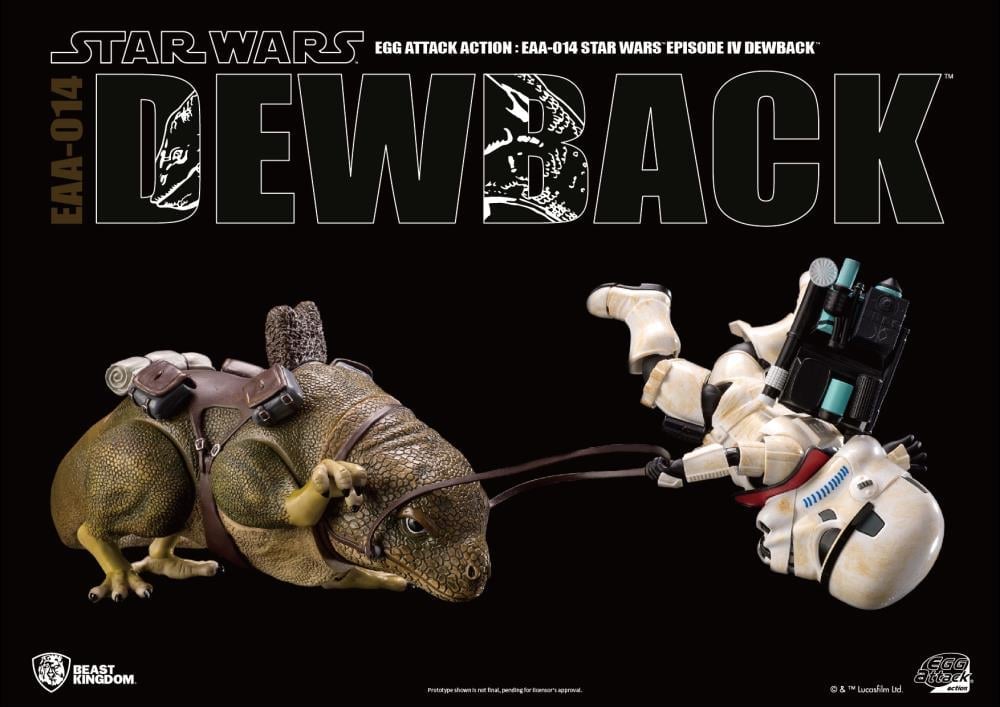 Star Wars: A New Hope Egg Attack Action EAA-014S Dewback With Imperial Sandtrooper Gallery Image 9