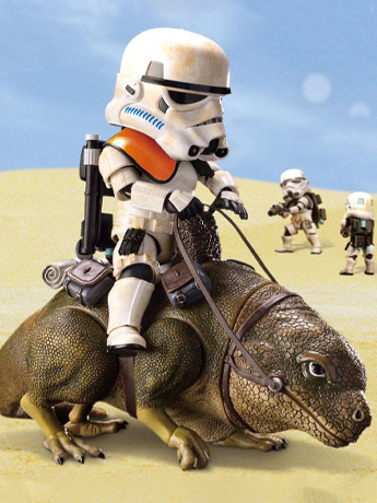 Star Wars: A New Hope Egg Attack Action EAA-014S Dewback With Imperial Sandtrooper Gallery Image 2