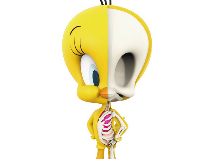 Looney Tunes XXRAY Figure - Tweety Bird Gallery Image 1