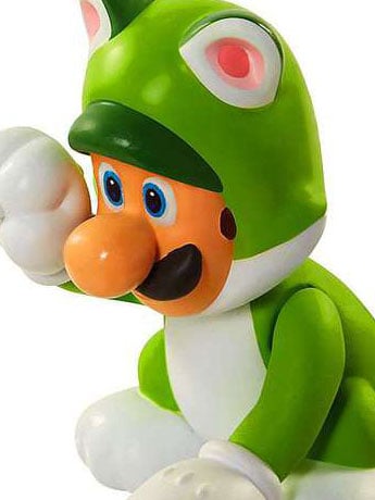 World of Nintendo 2.50" Limited Articulation Figure - Cat Luigi Gallery Image 2