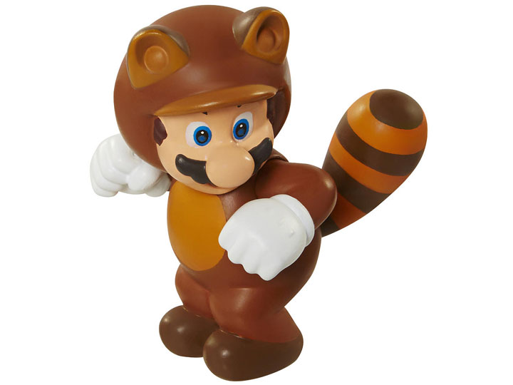 World of Nintendo 2.50" Limited Articulation Figure - Tanooki Mario Gallery Image 1