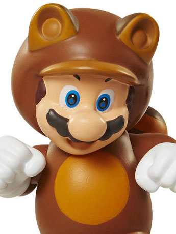 World of Nintendo 2.50" Limited Articulation Figure - Tanooki Mario Gallery Image 2