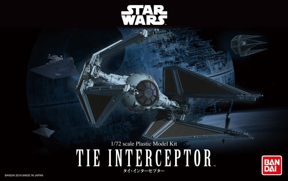 Star Wars TIE Interceptor (Return of the Jedi) 1/72 Scale Model Kit Gallery Image 13