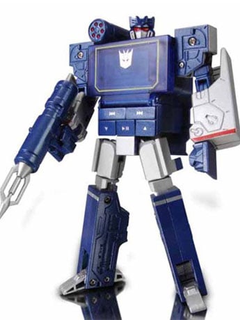 【美品】トランスフォーマー soundwave Player MP3 Soundwave Label Music of Images Detailed More musiclabel イヤホン
