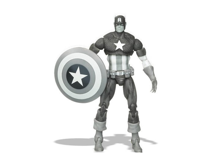 Marvel Universe Captain America (Black & White) SDCC 2009 Exclusive Gallery Image 1