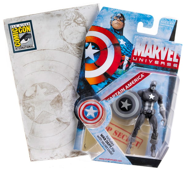 Marvel Universe Captain America (Black & White) SDCC 2009 Exclusive Gallery Image 2