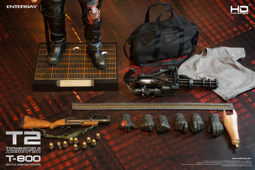 HD Masterpiece Terminator 2 - 1/4 Scale T-800 Figure Battle Damaged Edition Gallery Image 4