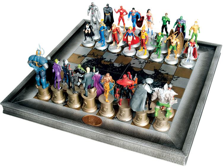 DC Superhero Chess Figure Collection - The Complete Justice League Set Gallery Image 1