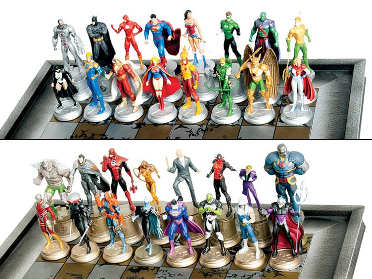 DC Superhero Chess Figure Collection - The Complete Justice League Set Gallery Image 2