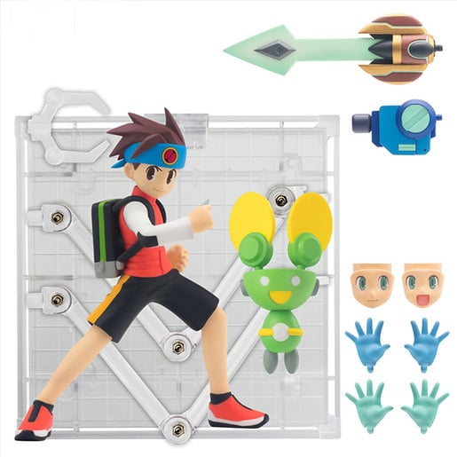 Mega Man Battle Network 4Inch-Nel Lite Lan Hikari Figure & Upgrade Parts Exclusive Gallery Image 7