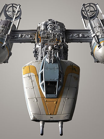 Star Wars Y-Wing Fighter 1/72 Scale Model Kit Gallery Image 2
