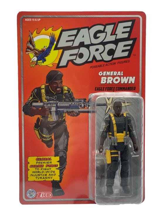 Eagle Force General Brown 4" Action Figure Gallery Image 4