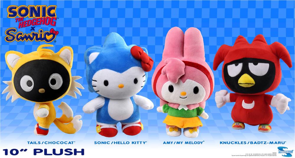 Sonic The Hedgehog X Sanrio 10" Plush - Set of 4 Gallery Image 3