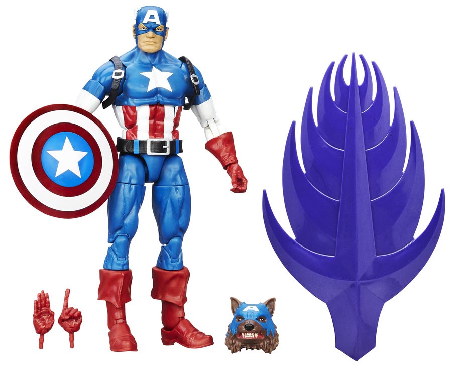 Captain America Marvel Legends Wave 1 Set of 7 Figures (Red Skull BAF) Gallery Image 2