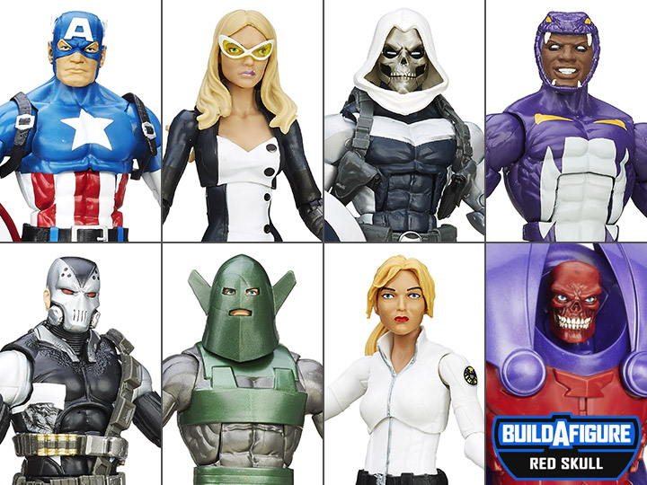Captain America Marvel Legends Wave 1 Set of 7 Figures (Red Skull BAF) Gallery Image 1