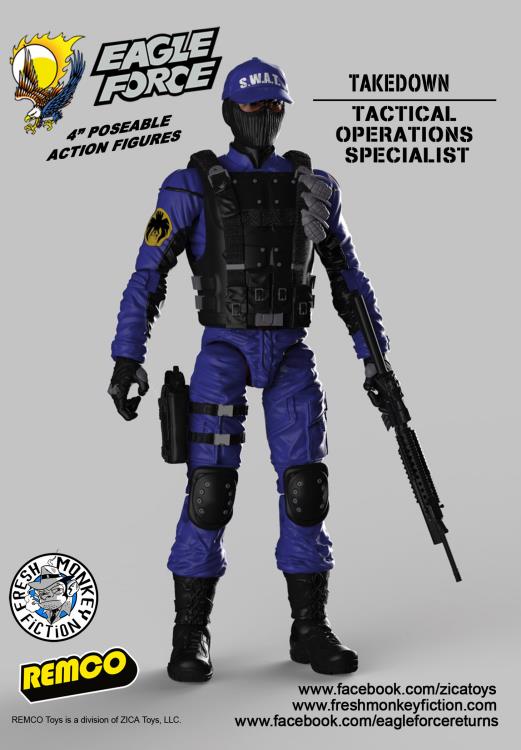 Eagle Force 4" Action Figure Series 01 Set of 17 Figures Gallery Image 3
